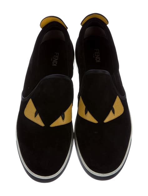 fendi monster orange|Fendi monster slip on sneakers.